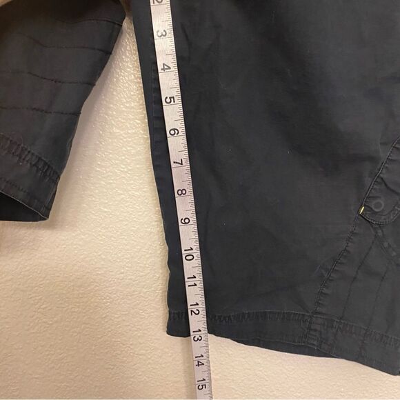 Nike vintage Women's long roll tab Bermuda cargo Shorts lo mid rise cotton L - Picture 6 of 12